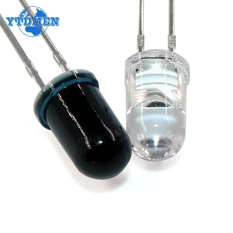 10pairs 3mm 5mm 940nm LED Infrared Emitter and IR Receiver Diode F3 F5 LEDs Diodes, for Arduino