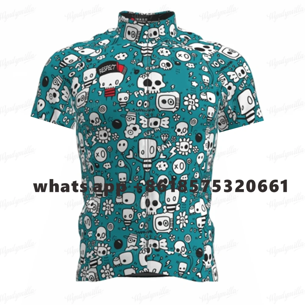 Slopline Men Racing Shirt Summer Breathable Short Sleeve Cycling Jersey Ciclismo Road MTB Bike Sports Cycling Quick Dry Tops