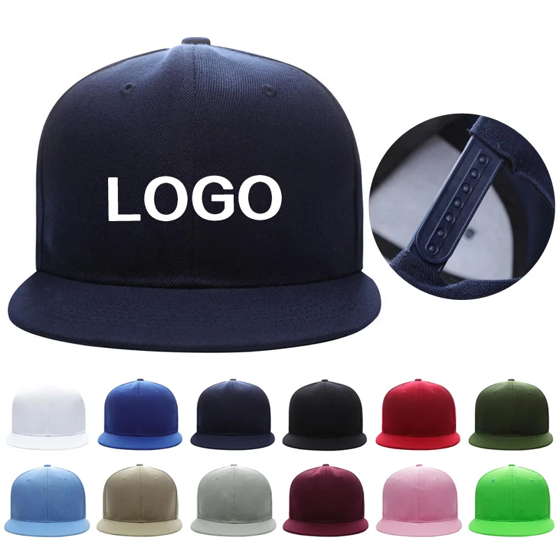 High-end Fashion Hip Hop Hat Custom Logo Men's and Women's Snapback Hat Team Activity Baseball Cap DIY Embroidery Custom Cap