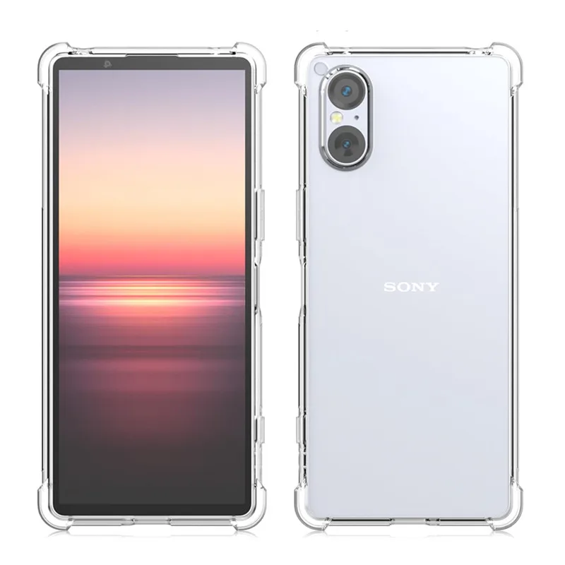 Прозрачный чехол из ТПУ для телефона Sony Xperia 1 VI V 5 IV 10 III II, противоударный чехол Fundas Capa Coque