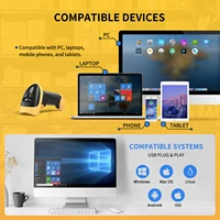 NETUM L8BLPro Scanner de codes-barres 2D sans fil Blueooth lecteur de codes-barres QR PDF417 détection automatique pour la numérisation Pos 4