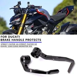 Universal Motorcycl CNC Aluminum accessories HandleBar Lever Guards protector handguard For DUCATI STREET FIGTER V4 MONSTER 950