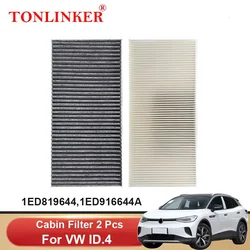 TONLINKER Cabin Filter 1ED819644 1ED916644A For VW Volkswagen ID4 ID.4X ID.4 Crozz SUV 2020 2021 2022 2023 Car Accessories Goods