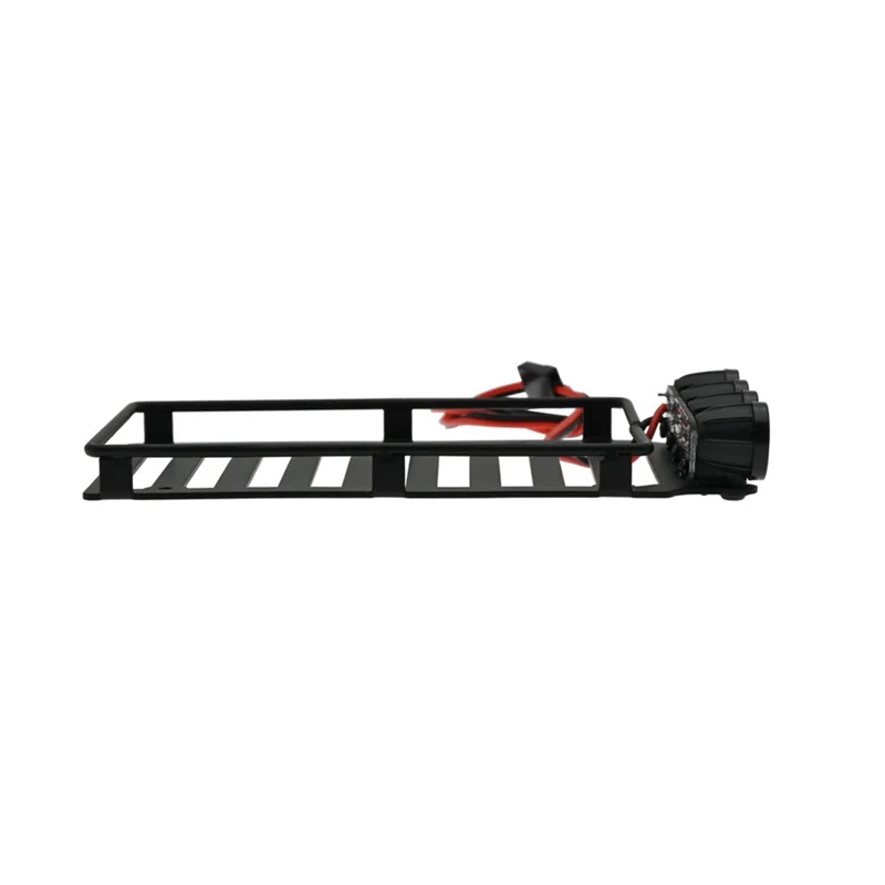 For Scx24 Jeep Mountaineering Rack Luggage Rack with Light Metal Luggage Rack Non-Destructively Refitted Car Dome Light