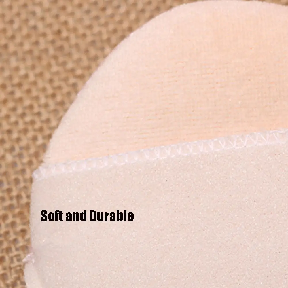 Puszek do pudru okrągły, miękki, bawełniany z wstążką, trwały, aksamitny puszek do pudru do makijażu twarzy.