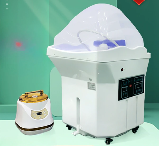 Beauty salon water circulation fumigation head therapy instrument SPA machine water storage can be moved.