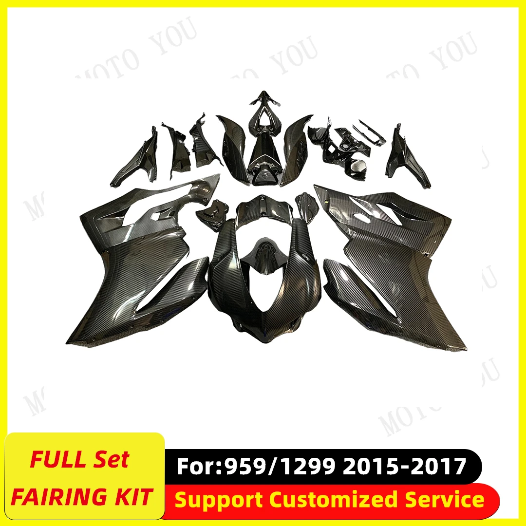 

Motorcycle Injection Mold Fairings kits fit For Ducati Panigale 1299 959 2015 2016 2017 2018 full fairing Kit Carbon Fibre Paint