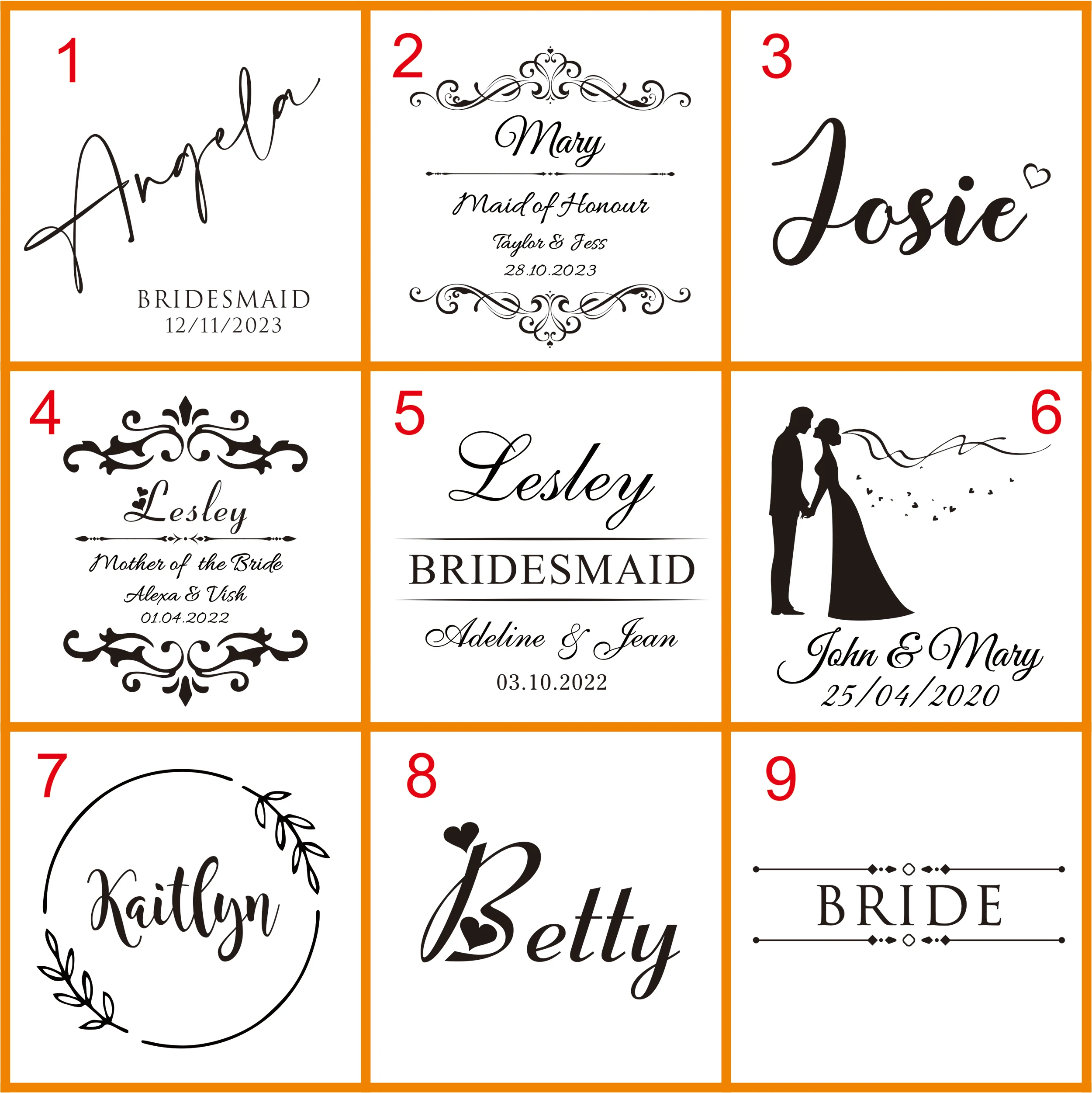 Personalized Logo Hip Flask Set Bride Gifts Custom 5oz Stainless Steel Flask Wedding Favors Bridesmaid Gifts Maid of Honour Gift