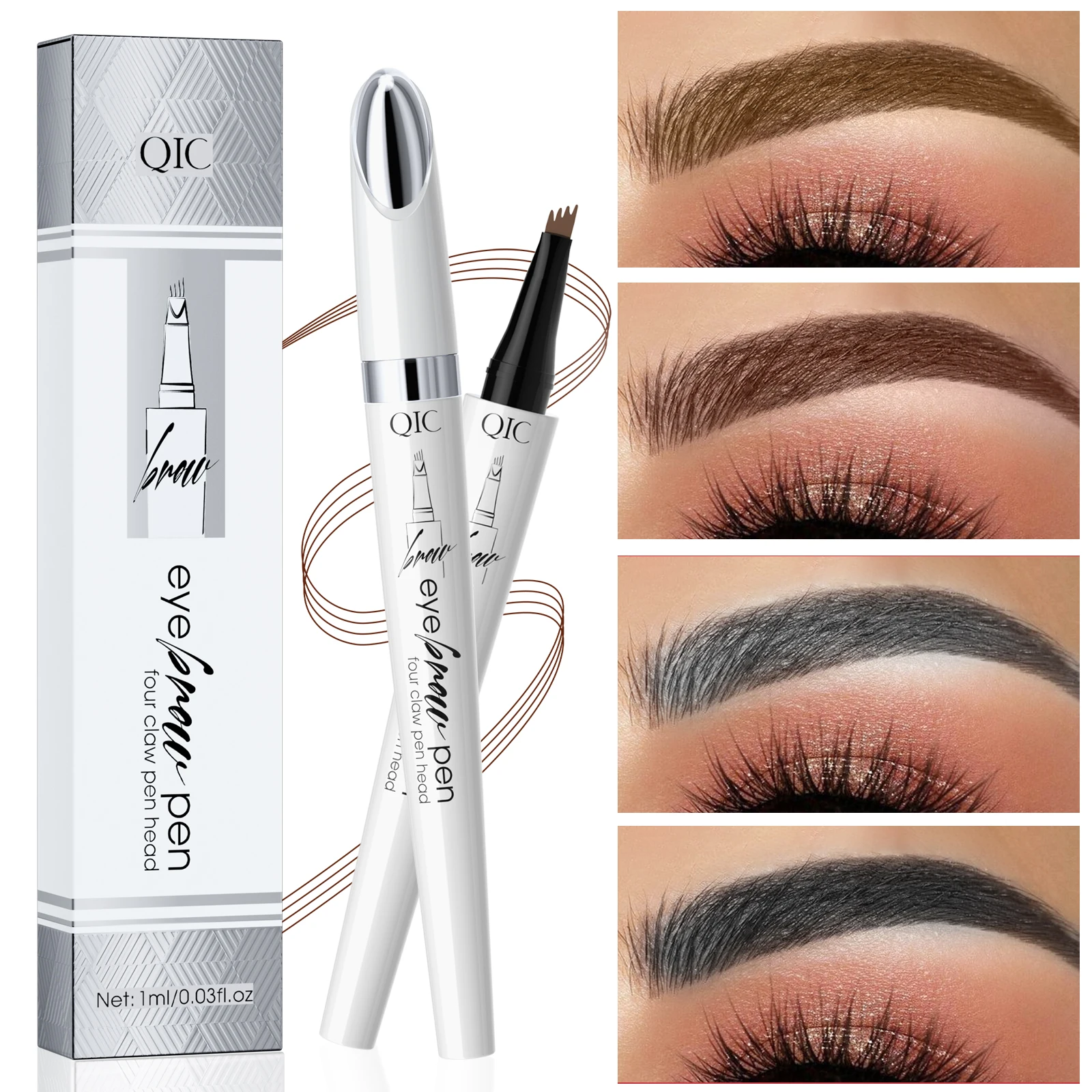 Wenkbrauwpotlood Waterdicht Permanent Langdurig Professionele make-up van hoge kwaliteit voor vrouwen Goedkope cosmeticaversterker