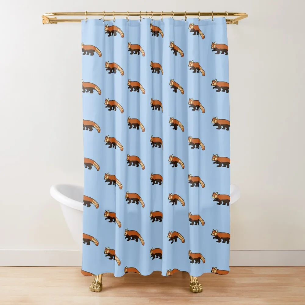 

Red Panda Shower Curtain Bathtub Waterproof Bathroom Shower Bathroom Box Cover Curtain