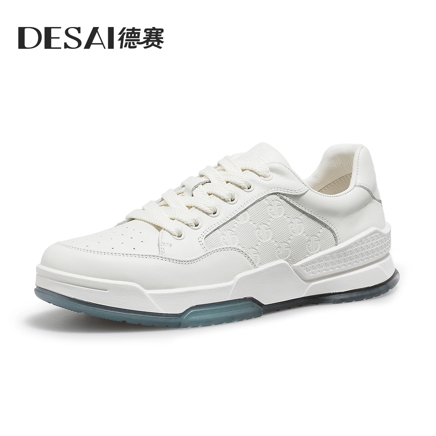 DESAI Full Grain Leather Men Shoes Soft Bottom Casual Sneaker For Men Business Worker Breath New Designer Fashion