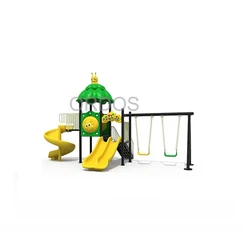 Children Top Quality Newest Fun Plastic Kids Outdoor Playground Equipment with Swing and Slide