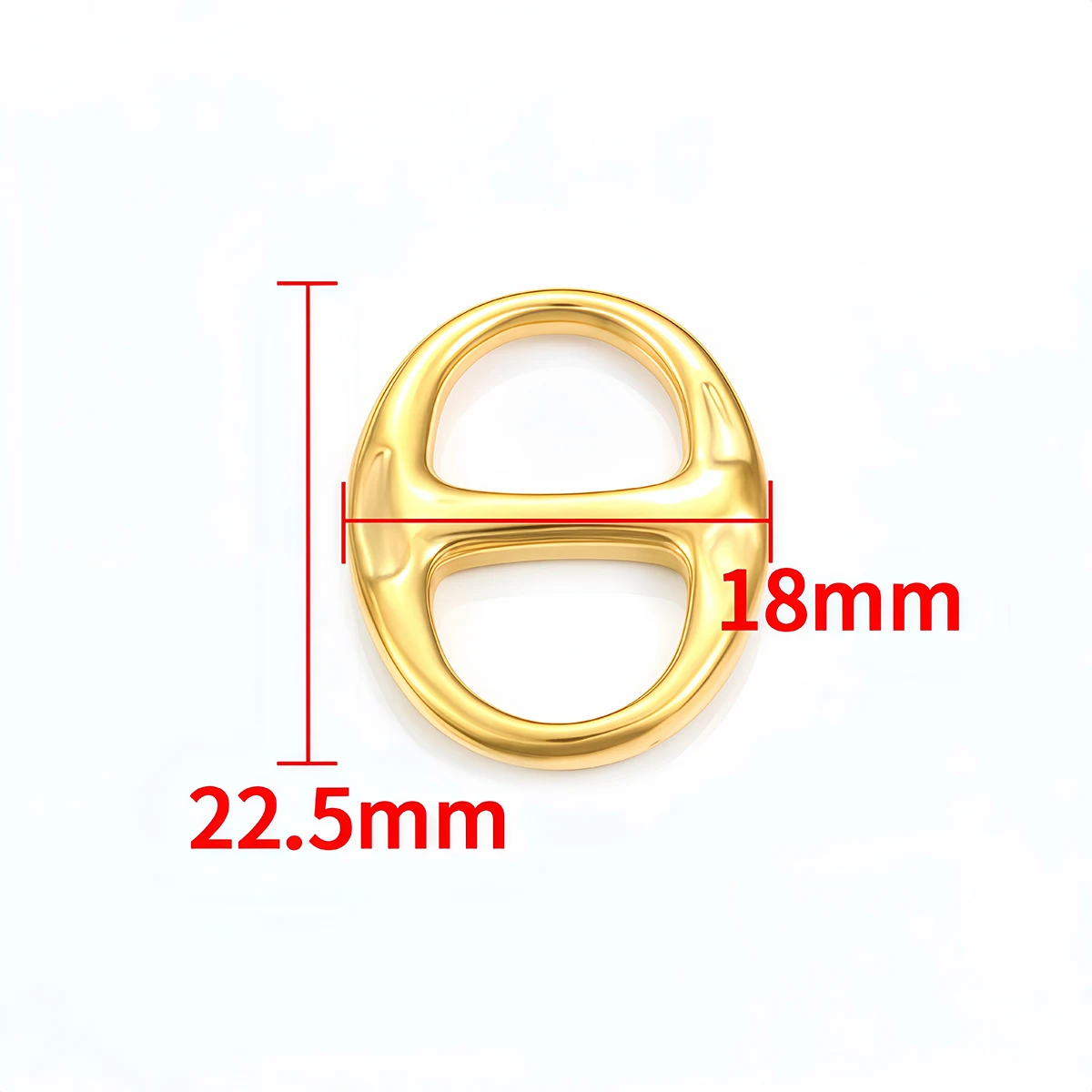 2-5 Stück Edelstahl-Anhänger, ovale Schmuckverbinder, nicht verblassend, für DIY handgemachte Armbänder, Halsketten, Zubehör – Detail 7