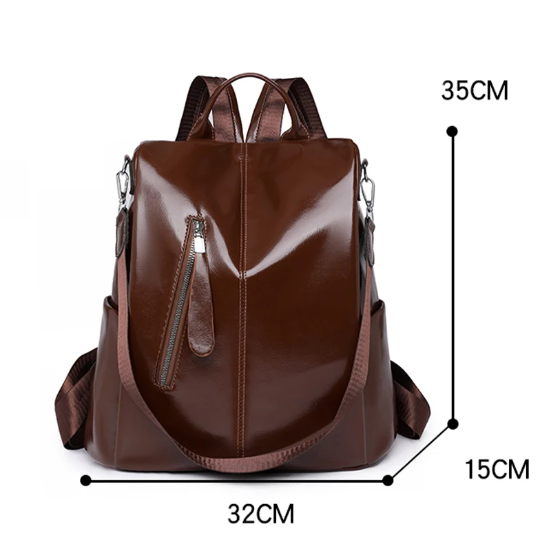 High Quality Patent Leather Backpack Multifunctional Backpacks Luxurious Women\'s Designer Knapsack Large Capacity Travel Bag Sac