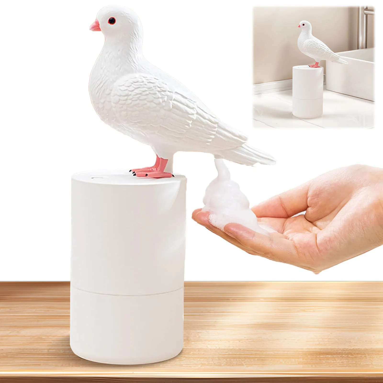 

300 Ml Fun Animal Series Foam Soap Dispenser Pigeon Automatic Electric Soap Dispenser for Kitchen and Bathroom