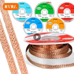 Desoldering Mesh Braid Tape, Copper Welding Point, Solda Remover Fio, Solda Wick, Tin Chumbo Cord, Flux para solda, 1.5-3.5mm