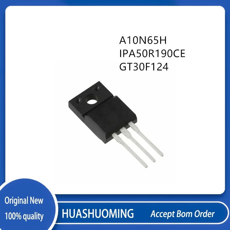 10Pcs/Lot   A10N65H 5R190CE IPA50R190CE GT30F124 30F124  TO-220F