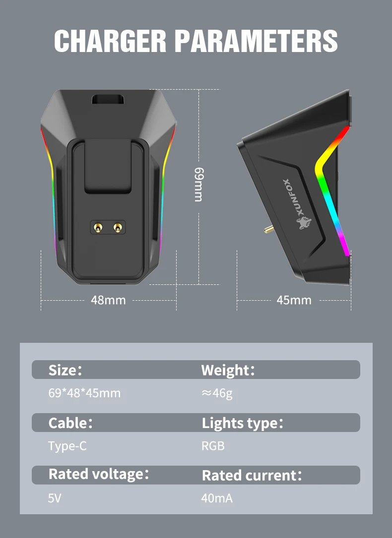 XUNFOX H16PRO Mouse, lightweight S205, Three-Mode Wireless Bluetooth Mouse for Gaming, Charging, RGB Lighting, Suitable for P