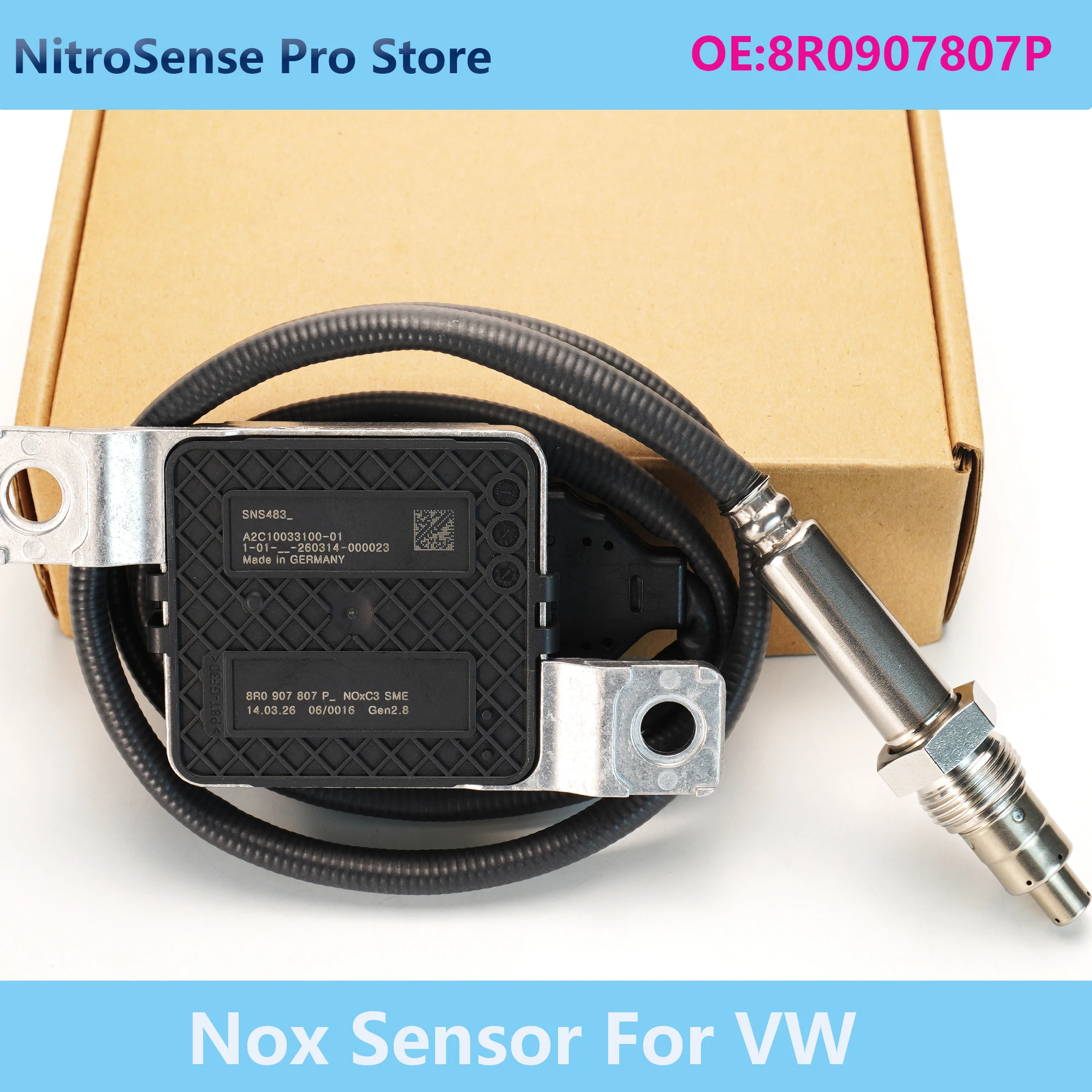 

8R0907807P Original New Nox Sensor Nitrogen Oxide Sensor For Audi 2013-2017 Q5 Sportback 3.0L Front