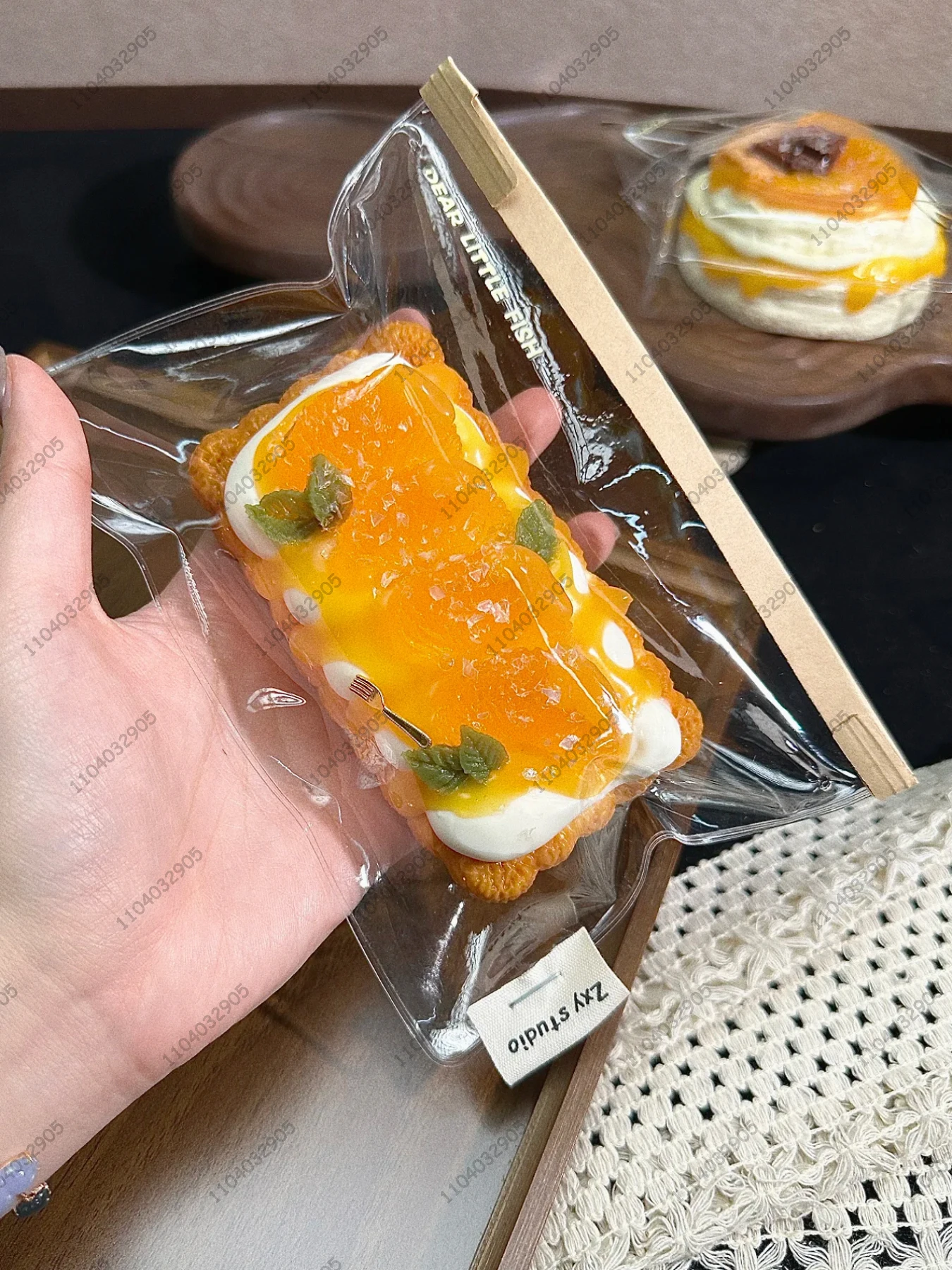 Tangerine postre pastelería serie Taba Squishy silicona mandarina Muffin galleta tarta juguete para apretar mano relajar regalo de liberación de estrés