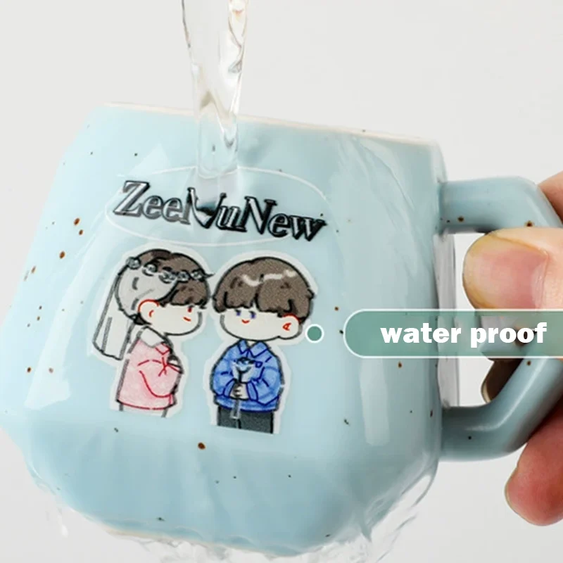 100PCS Custom DTF Transfer Stickers 3D UV Print Personalized DIY Company Logo Crystal Self-adhesive Label On Bottles Packing box