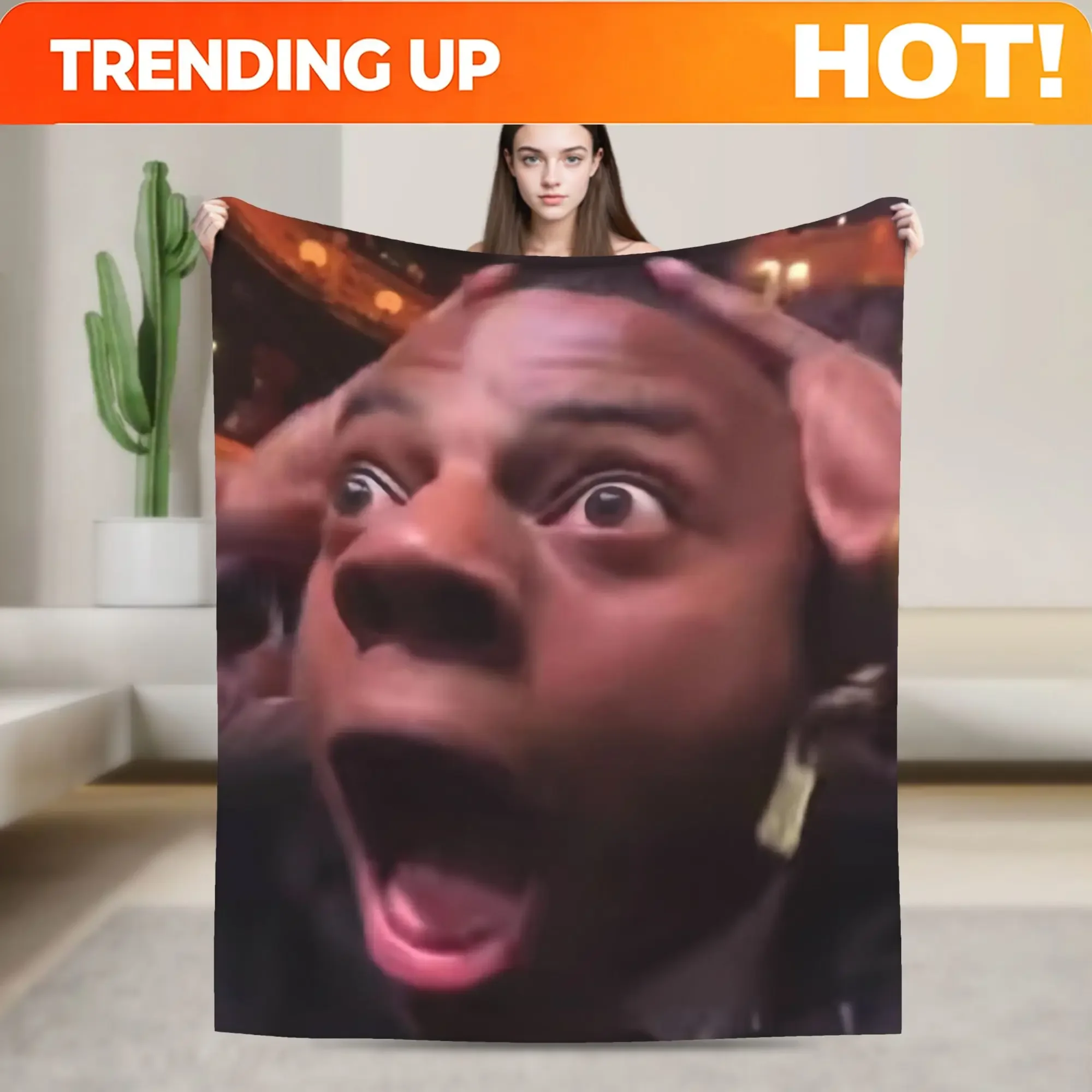 Custom IShowSpeed Funny YouTuber Blankets Fleece Summer Air Conditioning Thin Throw Blanket For Bedding Couch Plush Thin Quilt