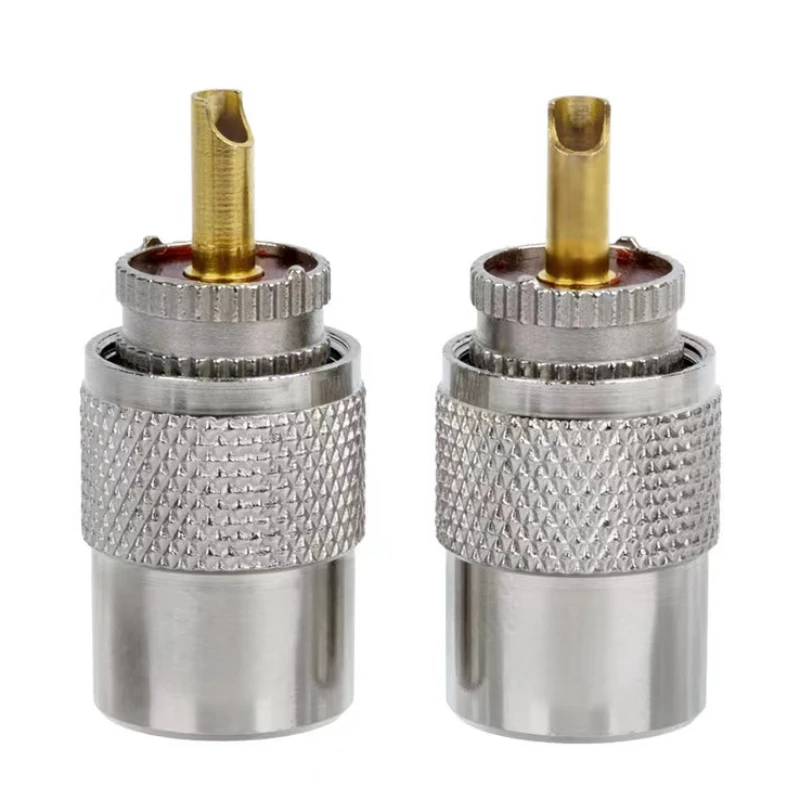 UHF Male Plug SL16 PL259 Connector PL-259 UHF Male Solder for RG58 RG142 LMR195 RG400 Cable Coaxial RF