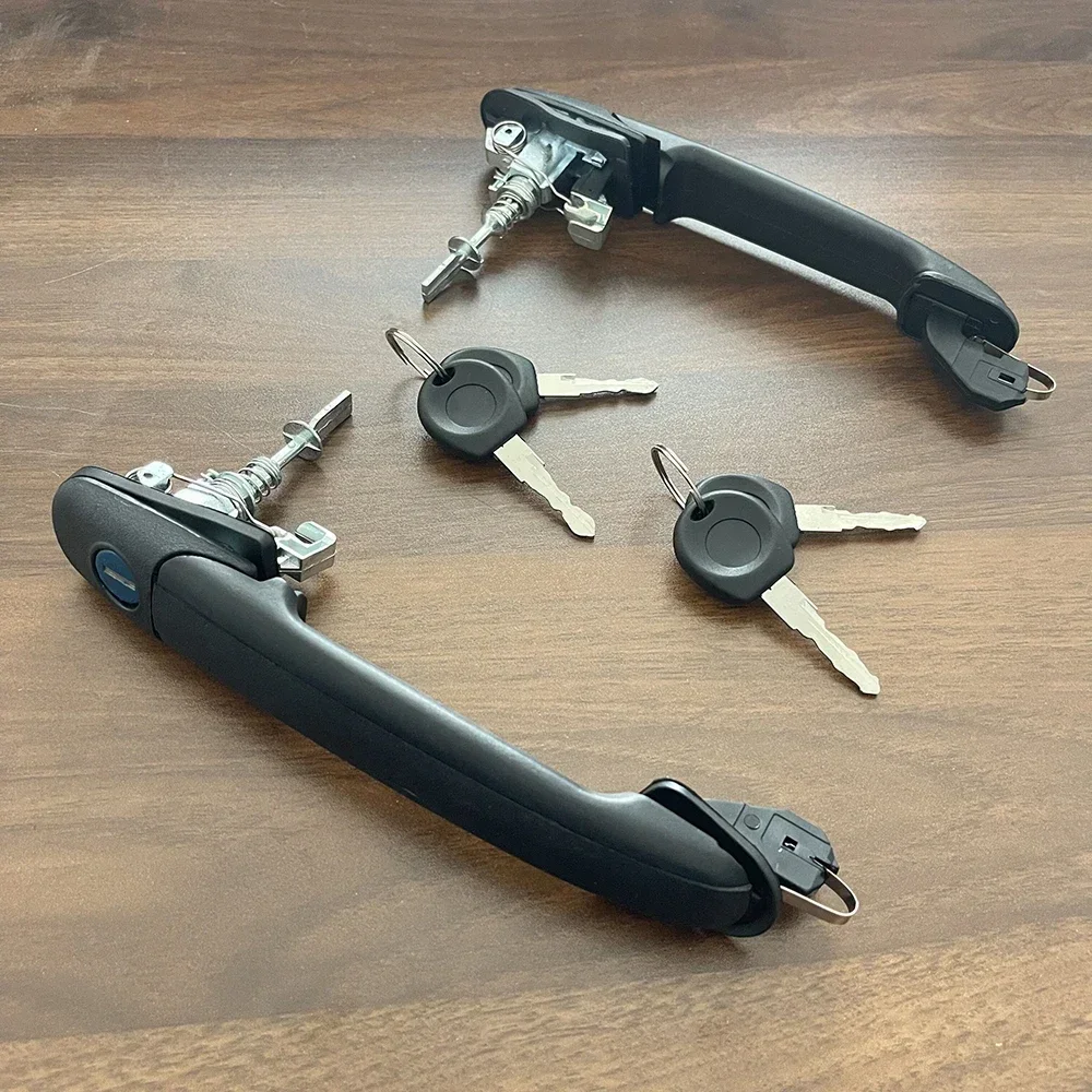 BONTO Car Door Lock 1 set Handle Front Right Left With 2 Barrel Keys For POLO 6N 6N1 6N2 OEM:6N0837207C 6N0837207D