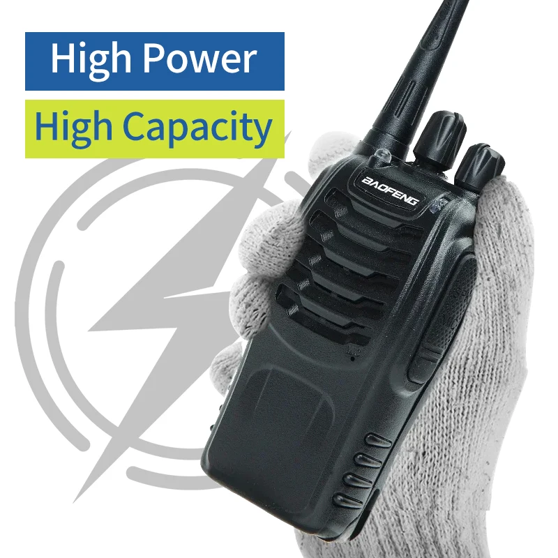 2/4/6PCS Baofeng BF-888S UHF Two-Way Radio 400-470MHz 16CH With Headset 5km Long Range Walkie Talkie Self-Driving Travelling