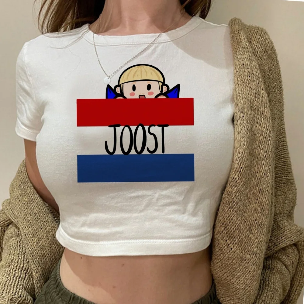 Joost Klein cropped top women harajuku baddie emo manga jojifuku t shirt harajuku summer goth funny cute