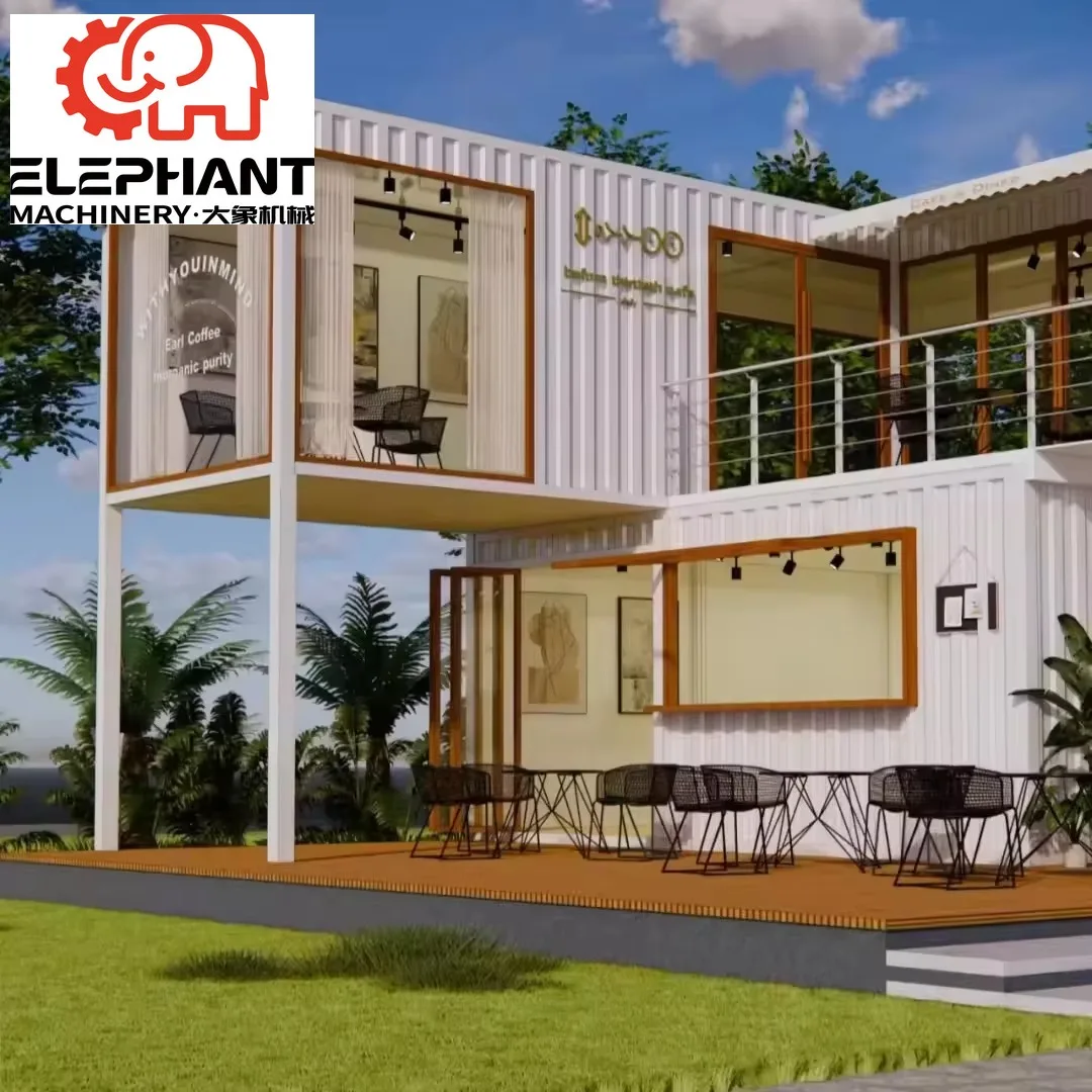 Steel Container House for Office Building Villa Living Room-Modern Design 20-30 Year Life Span