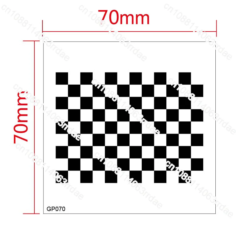 Film Calibration Board Checkerboard Optical Calibration Board Machine Vision Checkered Series Film Reticle