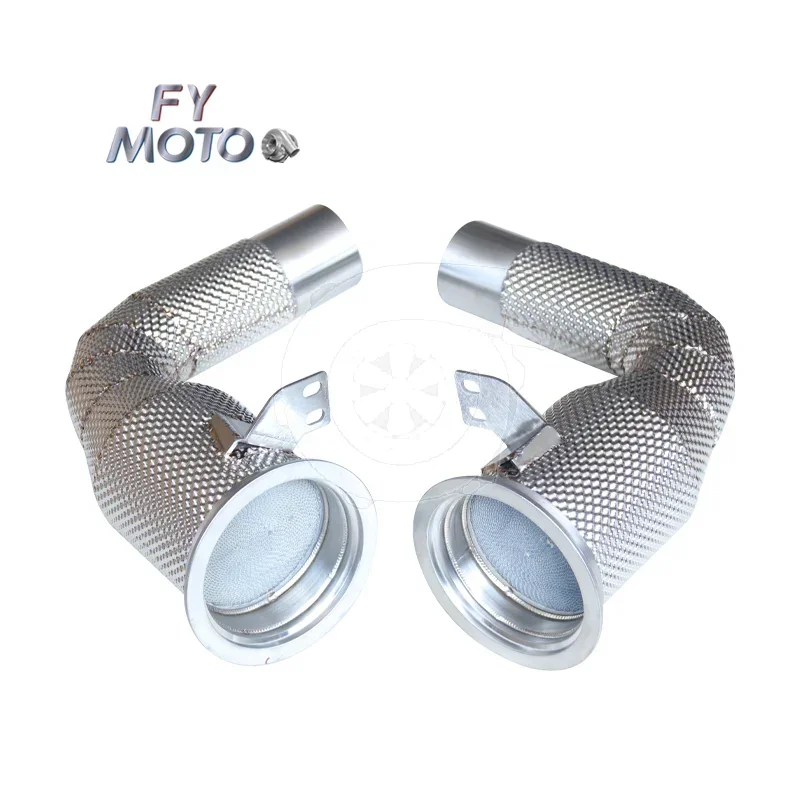 Exhaust Catted Downpipe for Por sche 911 (992) 3.0T with Heat Shield 2020+