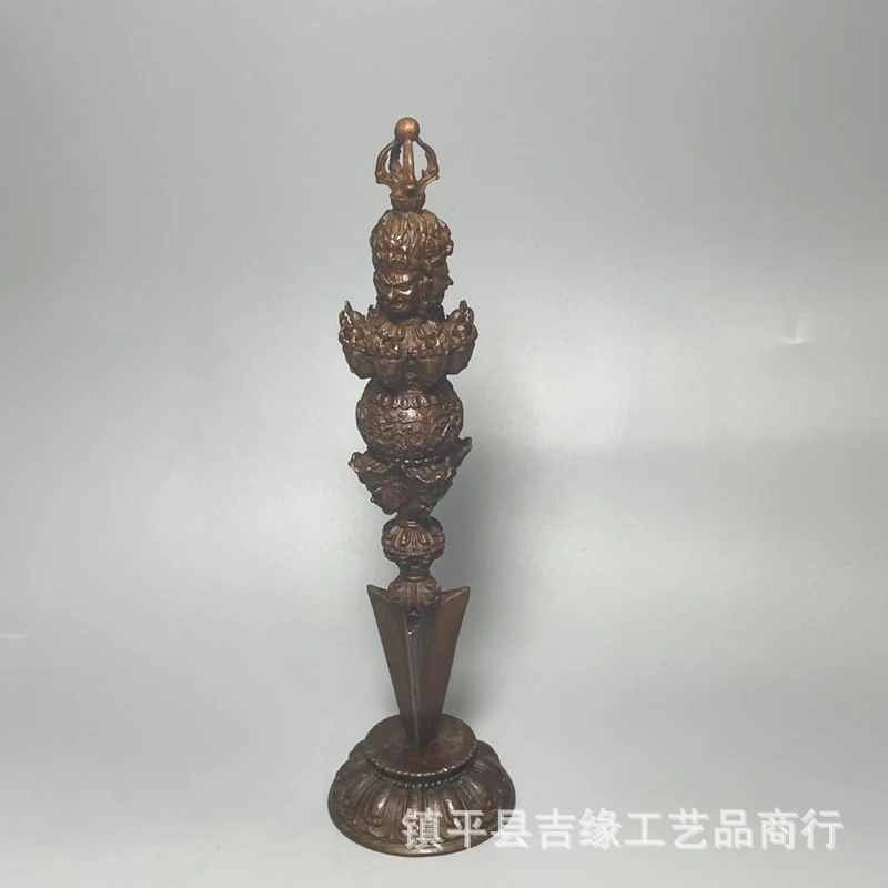 Northern Style Pestle with a Three-sided Vajra and Base
