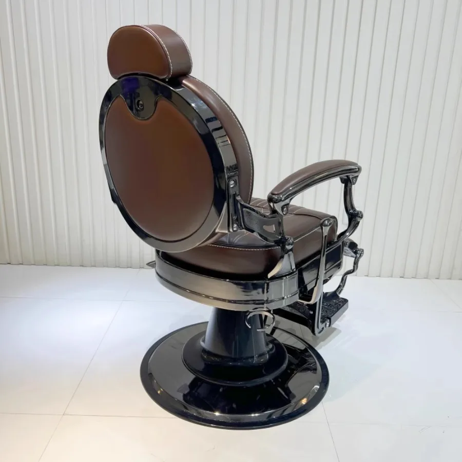 Vintage Barber Chair Base Headrest Massage Professional Barber Chair Mobile Makeup Artist Seat Multifinction Krzeslo Salon Chair