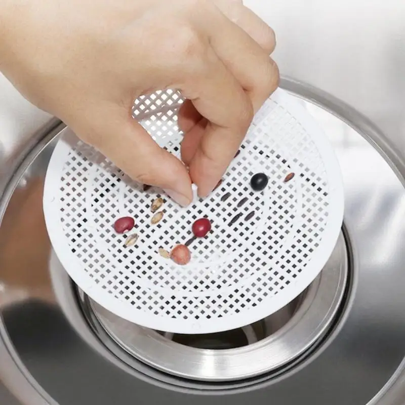 y1ud 6pcs دش قابلة لإعادة الاستخدام استنزاف الشعر الماسك شاشة شبكة مضادة #4