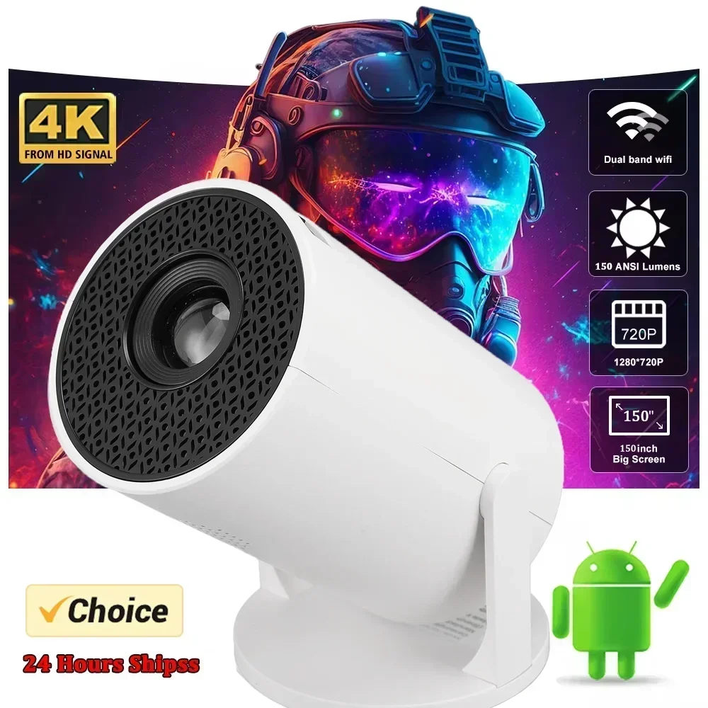 جهاز عرض 270 °   جهاز عرض أفلام محمول LED 1080P قابل للتعديل لهاتف أندرويد USB TV Stick Laptop