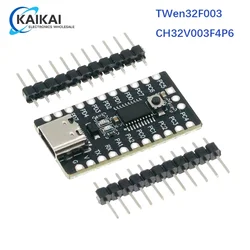 CH32V003 Development Board Minimum System Board Core Board RISC-V CH32V003F4P6 Microcontroller Module With Key TYPE-C Interface