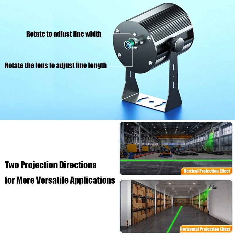 Industrial Laser Projection Lights Warning Signs Sidewalk Laser Line Spotlights