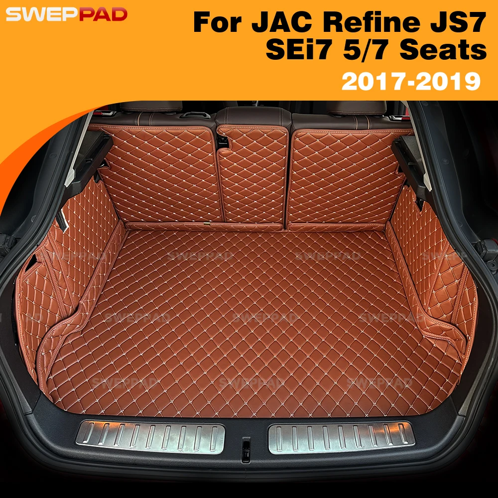 

For Mitsubishi Outlander 7-seat 2019 2020 Auto Full Coverage Trunk Mat Car Protective Pad Cargo Liner Interior Accessories