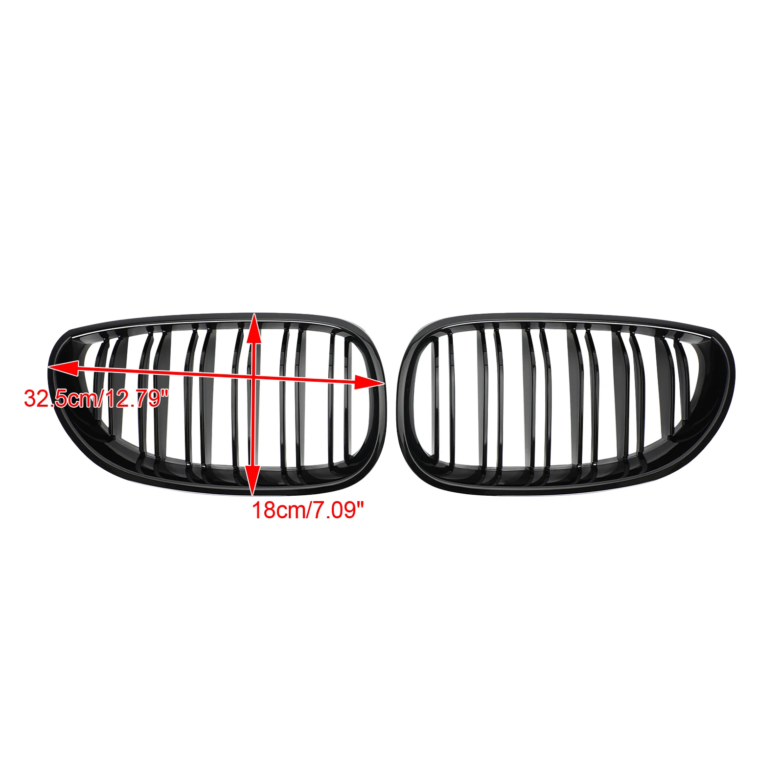Front Sport Kidney Grille ABS For BMW E60 E61 M5 520i 530i 2004-2009 5 Series Touring