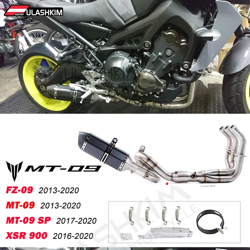 

MT09 SP Full System Exhaust For Yamaha MT-09 FZ-09 2013-2020 MT09 SP 2017-2020 XSR 900 2016-2020 Motorcycle Exhaust Muffler