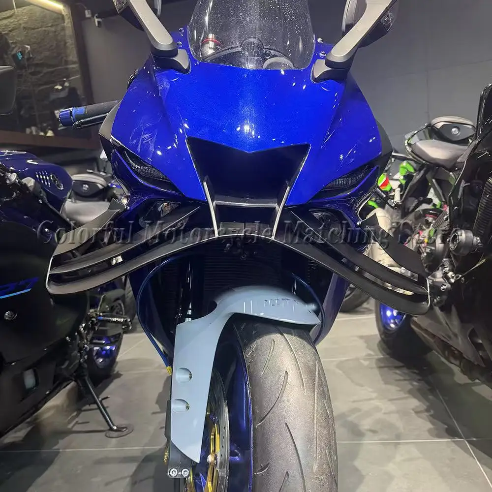 For R6 Front spoiler Lower spoiler lower lip For for Yamaha R6 2017-2025 GP WING DOWNFORCE NAKED FRONTAL SPOILERS