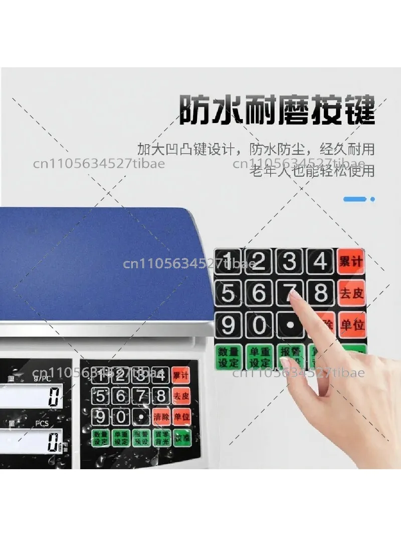 Digital Scale 30kg/0.1g High Precision Counting Scale with 0.01g Accuracy for Jewelry, Kitchen, Postal Use