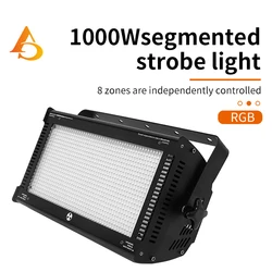 AICPOSE IP20 1000W RGB 3in1 960 X 1W 5054 SMD DMX512 Led Strobe Light High Luminance For Disco DJBar Music Dancing Stagelight