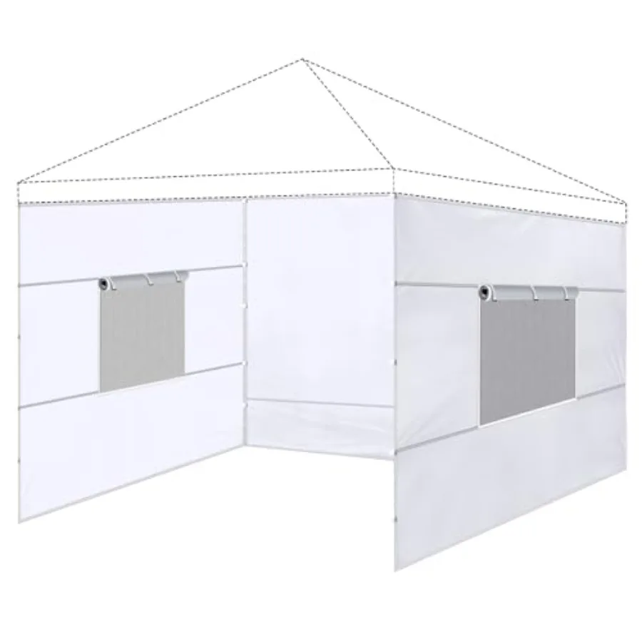 

3 шт. боковых стенок для шатра 10x10 с откатными окнами для быстросборного шатра 10x10 с прямыми опорами, водонепроницаемые, для улицы