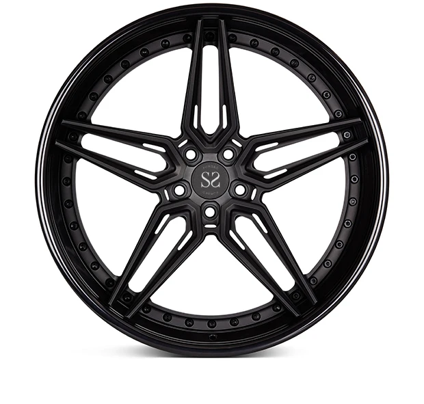 3 Piece Vossen Style Forged Wheels 18 19 20 21 22 24inch Gloss Black For Luxury Car Rims