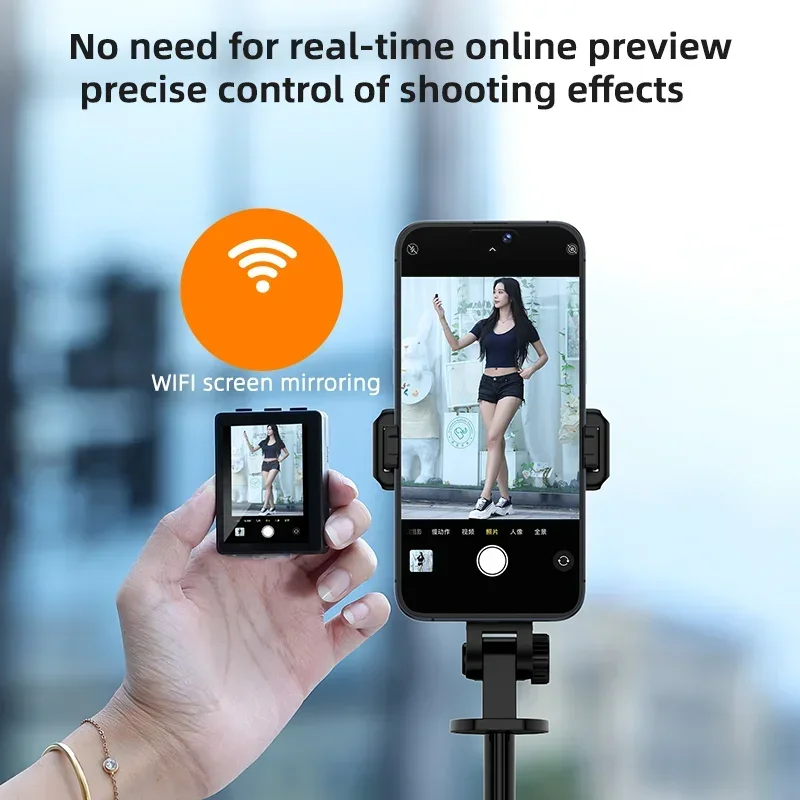 Mini Selfie Vlog Monitor Mobile Screen Smartphone Rear Camera with version Projection Remote Photography