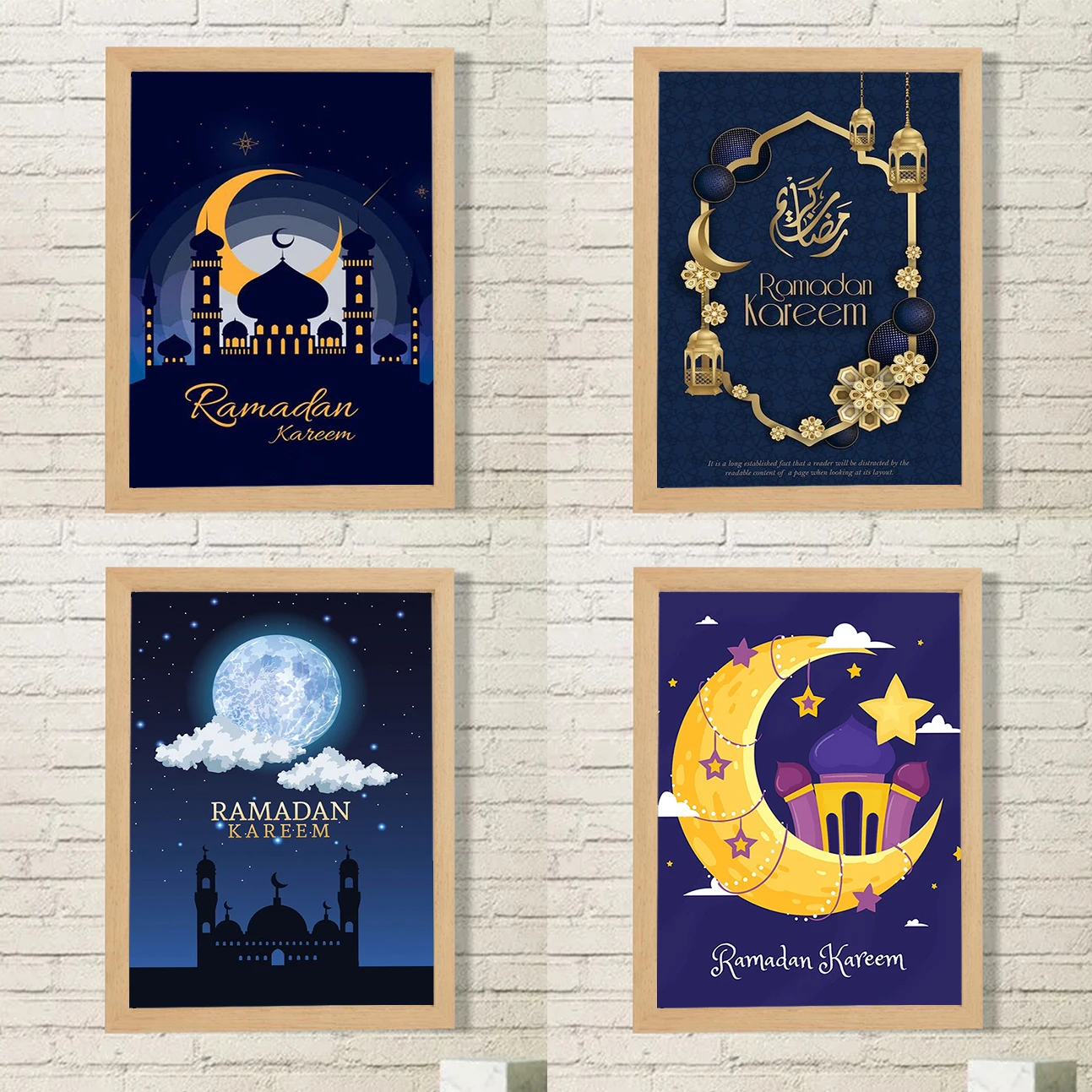 

Ramadan Kareem Posters for Wall Decor Festival Canvas Home Decore With Free Shipping Decorative Paintings Poster Room Art Garden