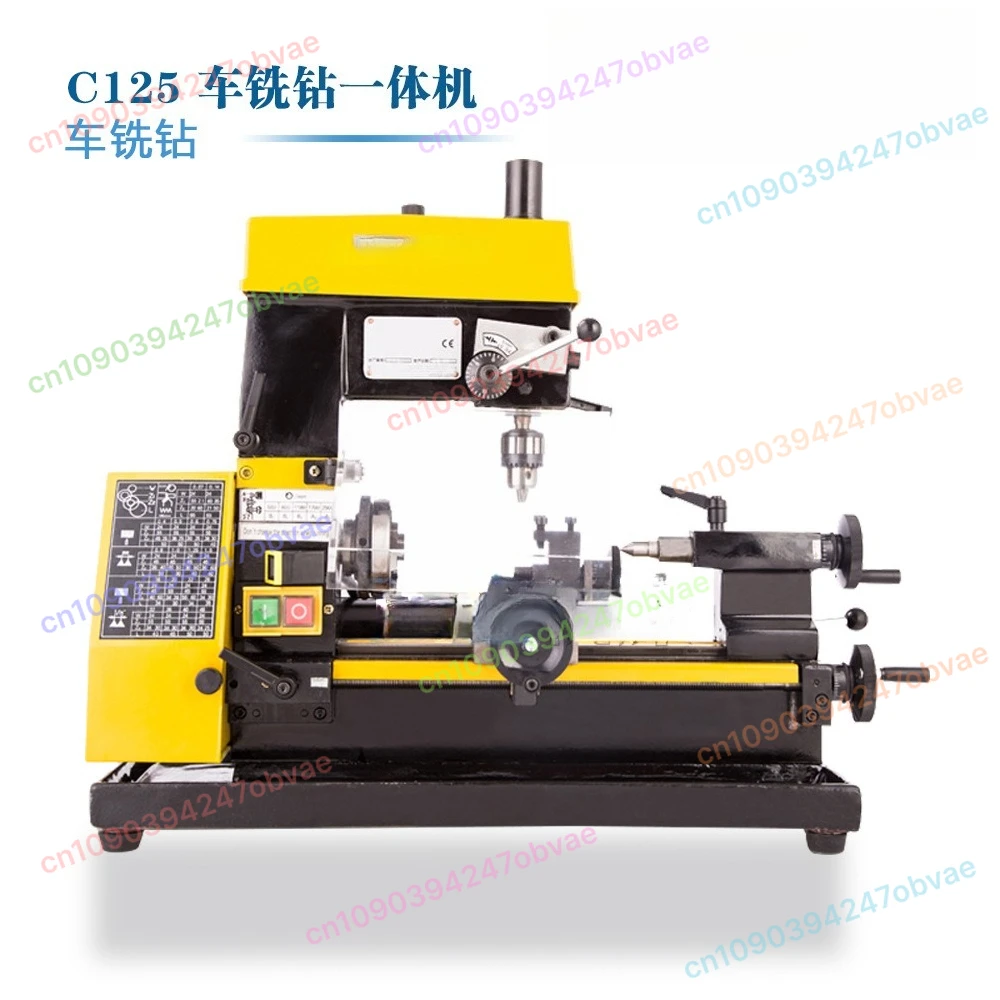 

CT125 Mini Lathe Drilling And Milling Machine 220V Mini Lathe Tool Teaching Machine Multi-tool Lathe Machine 1PC